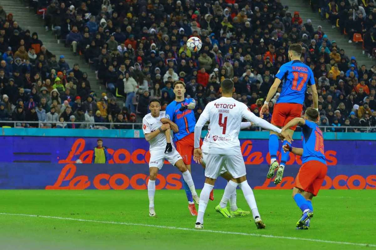 In zece oameni FCSB obtine un punct cu CFR Cluj