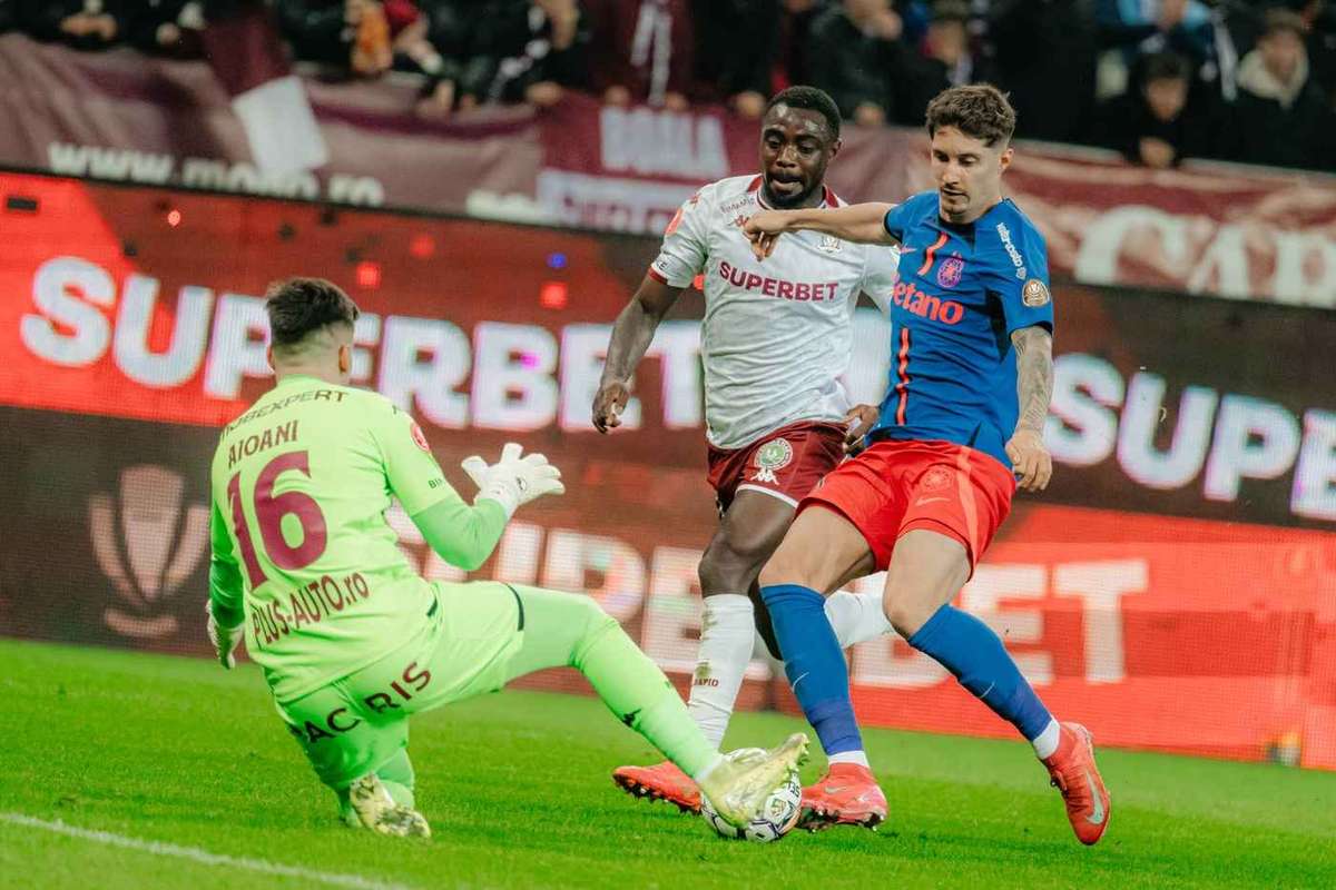 LIVE FCSB Rapid Birligea deschide scorul Ciobotariu egaleaza