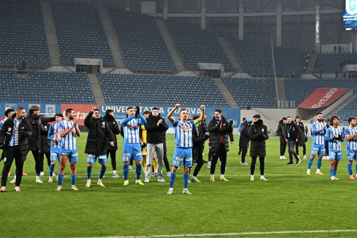 Start perfect in play off pentru echipa lui Mirel Radoi Univ Craiova surclaseaza U Cluj si urca pe primul loc