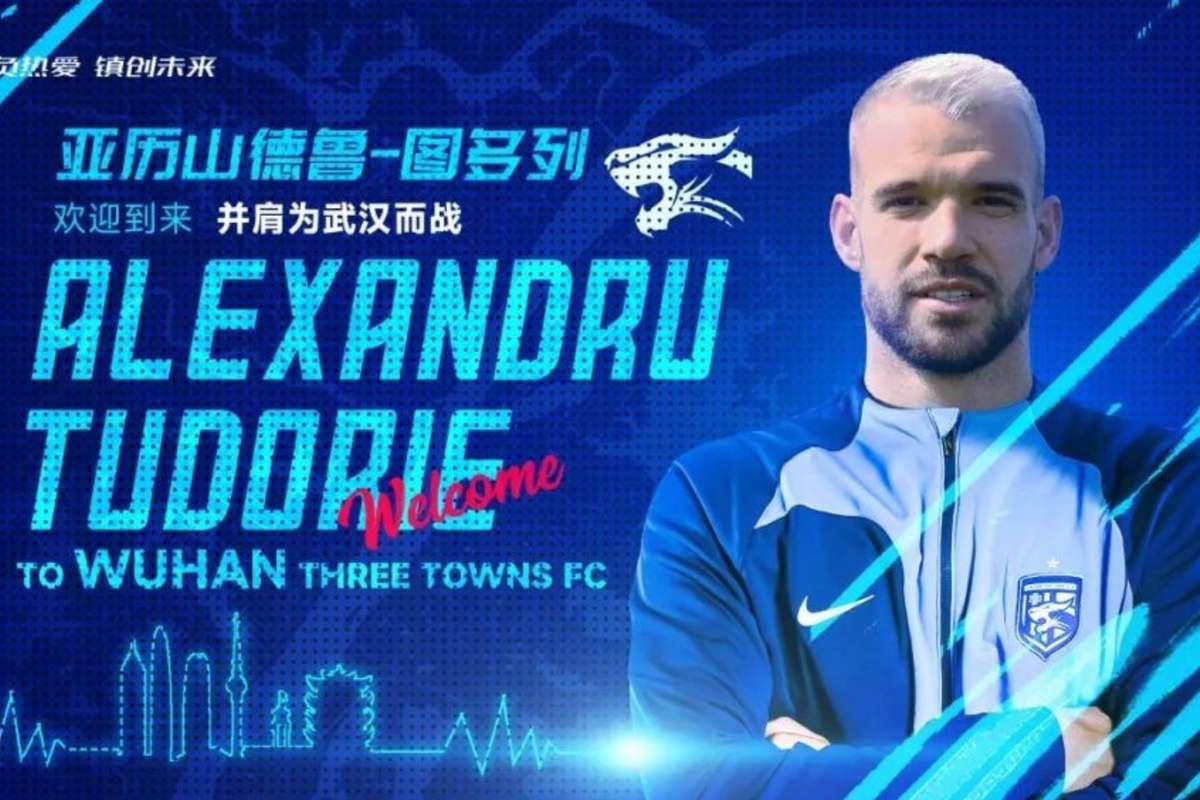Alexandru Tudorie a marcat pentru Wuhan Three Towns