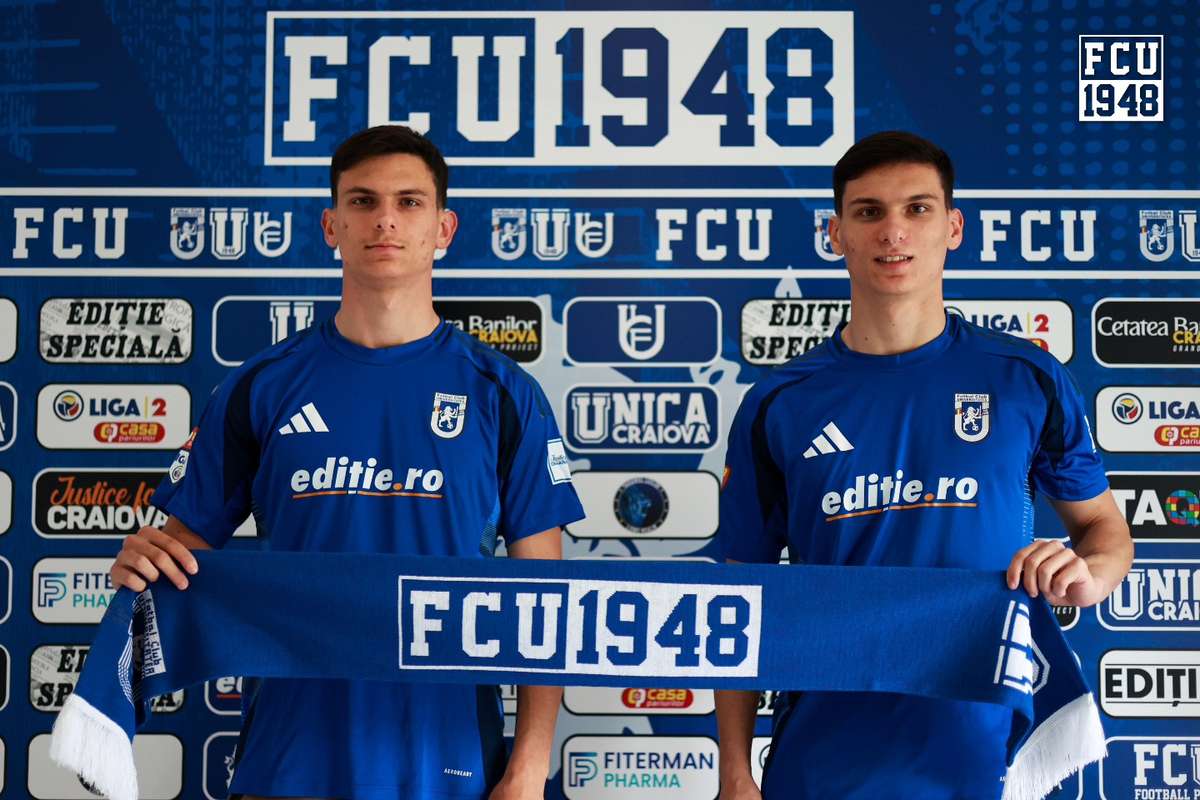 FCU Craiova 1948 a semnat cu fratii Vancea formati la Academia Gica Popescu