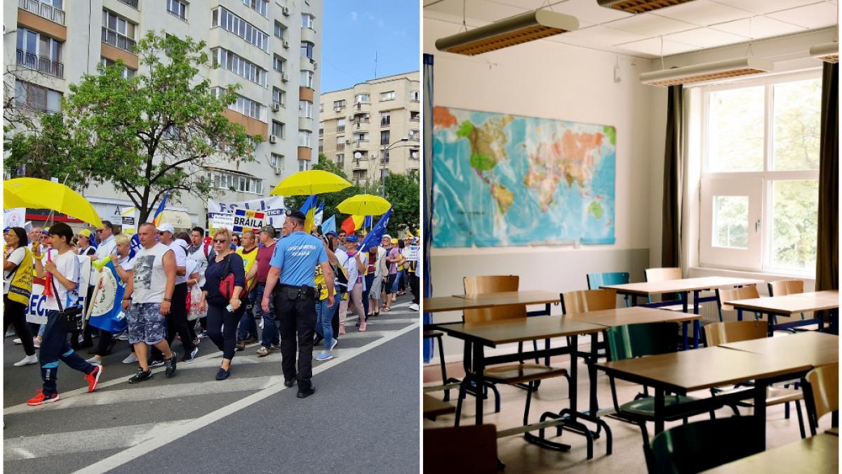 Haos in prima zi de scoala proteste programate