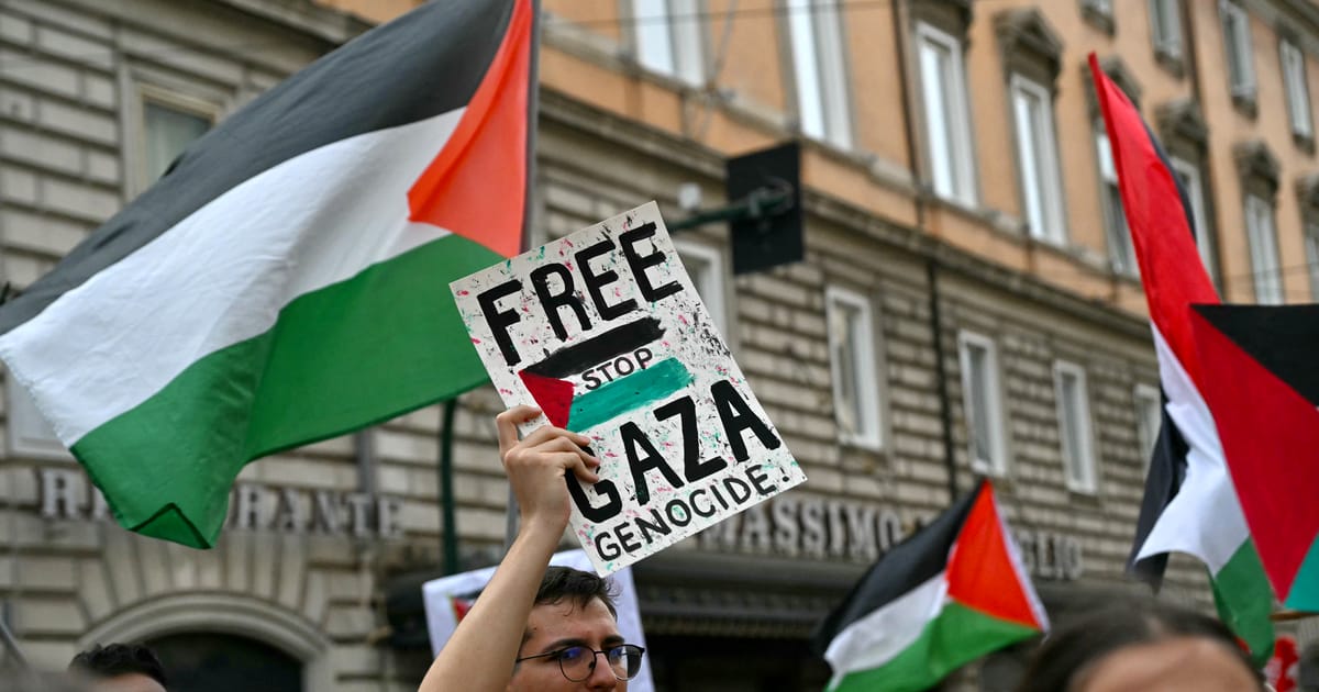Muncitorii declanseaza o greva masiva in Italia pentru Gaza