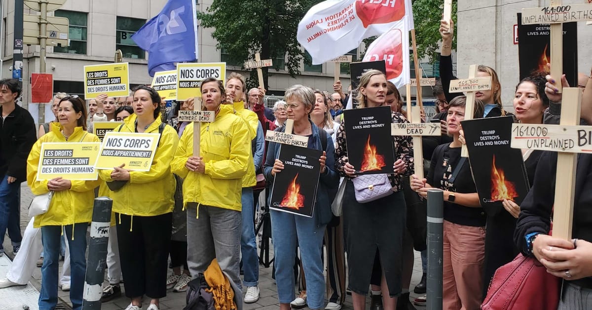 Protestatarii solicta UE sa opreasca arderea contraceptivelor