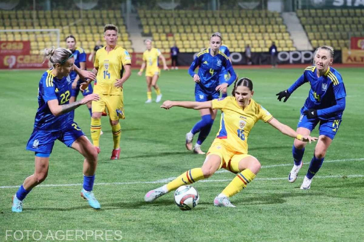 Nationale feminine de fotbal a Romaniei a remizat cu Ucraina