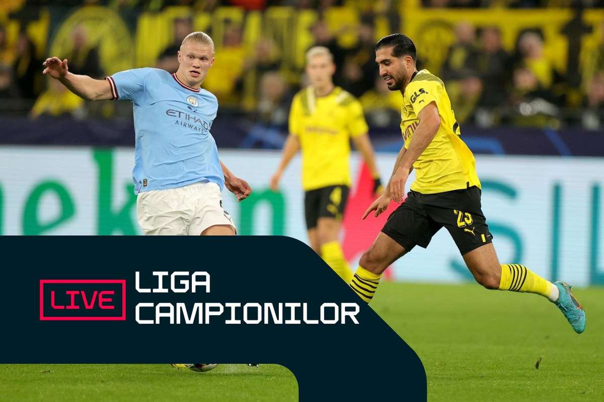 LIVE UCL City avantej cu Dortmund 5 goluri in Brugge Barca Inter conduce din nou