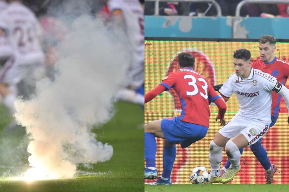 Derby ul FCSB Rapid a avut consecinte severe Amendi pentru incidente si suspendarea partidei