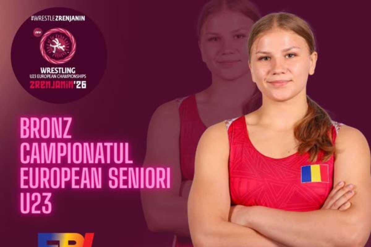 Maria Magdalena Pantiru castigatoare a medaliei de bronz la Campionatele Europene de lupte Under 23