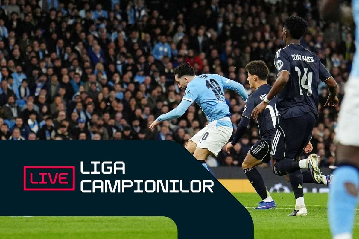 transimisie in direct liga campionilor in minutul 10 city egaleaza cu real chelsea condusa de psg arsenal in avantage
