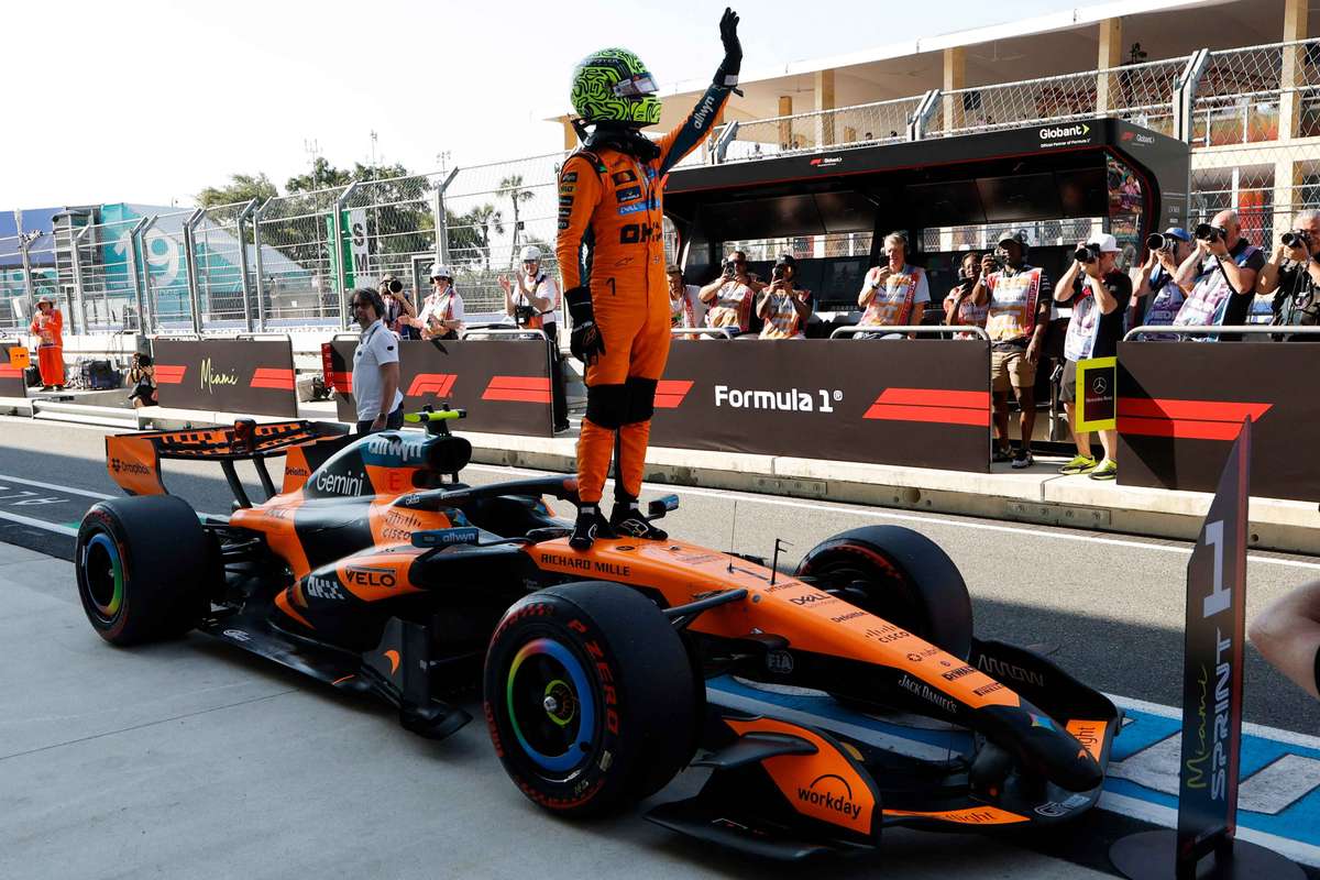 lando norris castiga pole ul in cursa sprint de la miami kimi antonelli porneste de pe locul 2