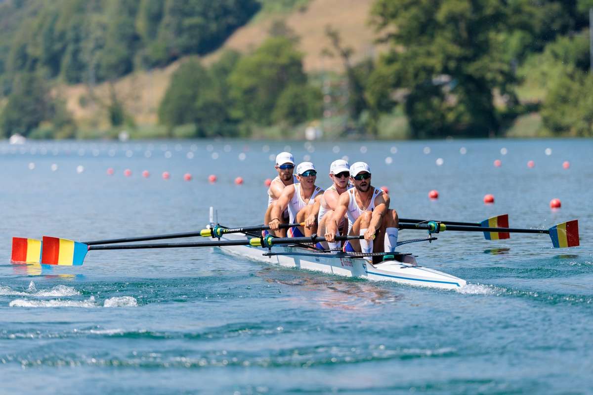 Echipajul masculin de patru rame al Romaniei a castigat medalia de argint la Cupa Mondiala de la Lucerna