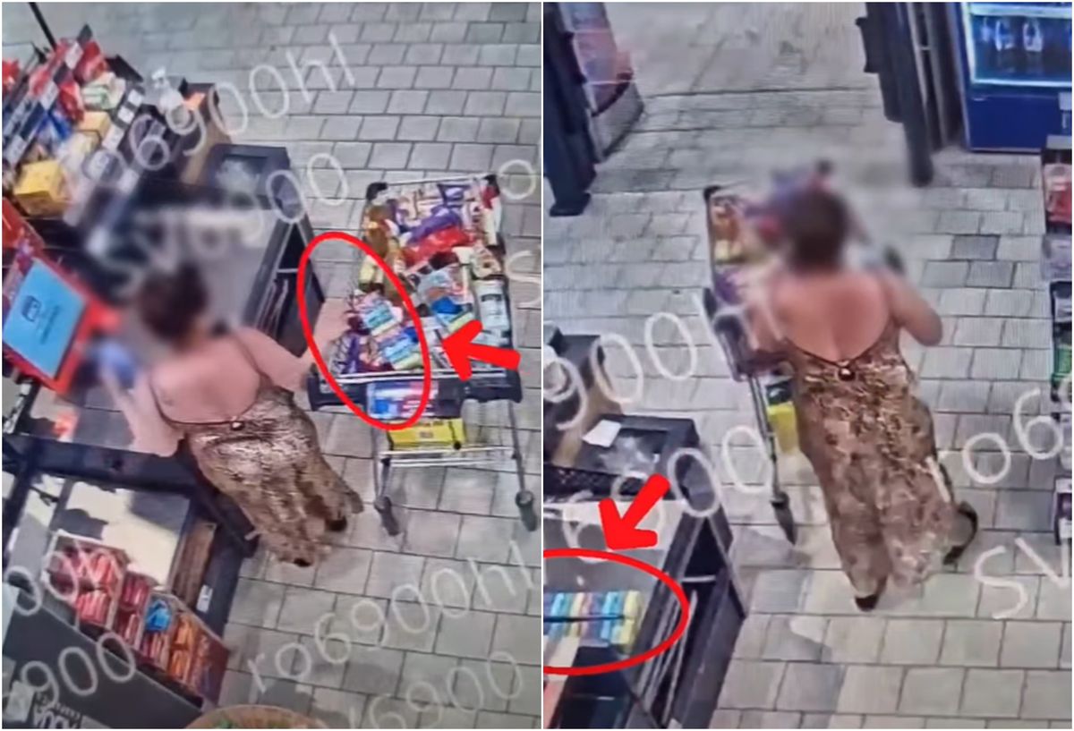 O femeie din Brasov surprinsa incercand sa fure produse de 3000 de lei dintr un supermarket Ce tactica a folosit la casa self service