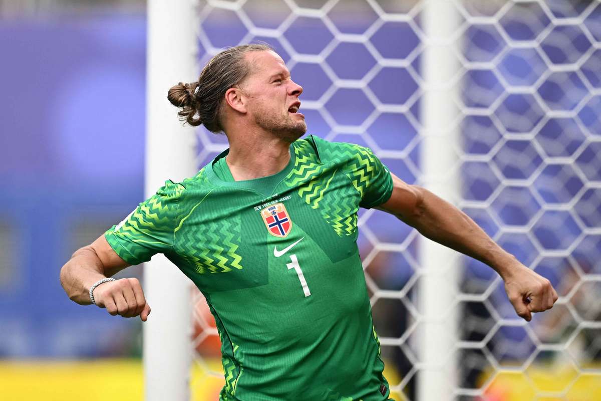 orjan nyland eroul norvegiei in confruntarea cu brazilia a parat un penalty si a pazit poarta nordicilor