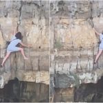 video viral o turista in italia a ramas blocata pe o stanca dupa ce s a urcat singura pentru a face o poza momentul a fost surprins de martori