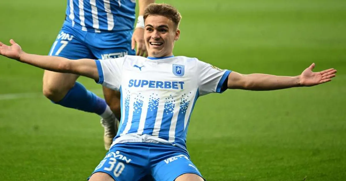 Universitatea Craiova are cel mai valoros jucător din Superliga. Cum arată podiumul
