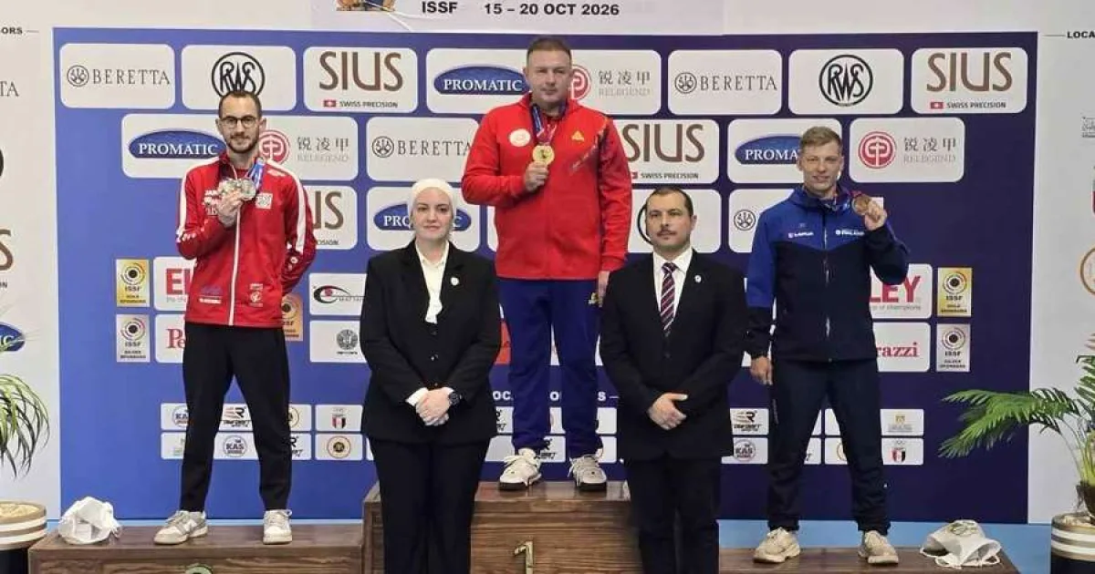 Peter Sidi a câștigat aurul pentru România la Mondialele de tir sportiv de la Cairo