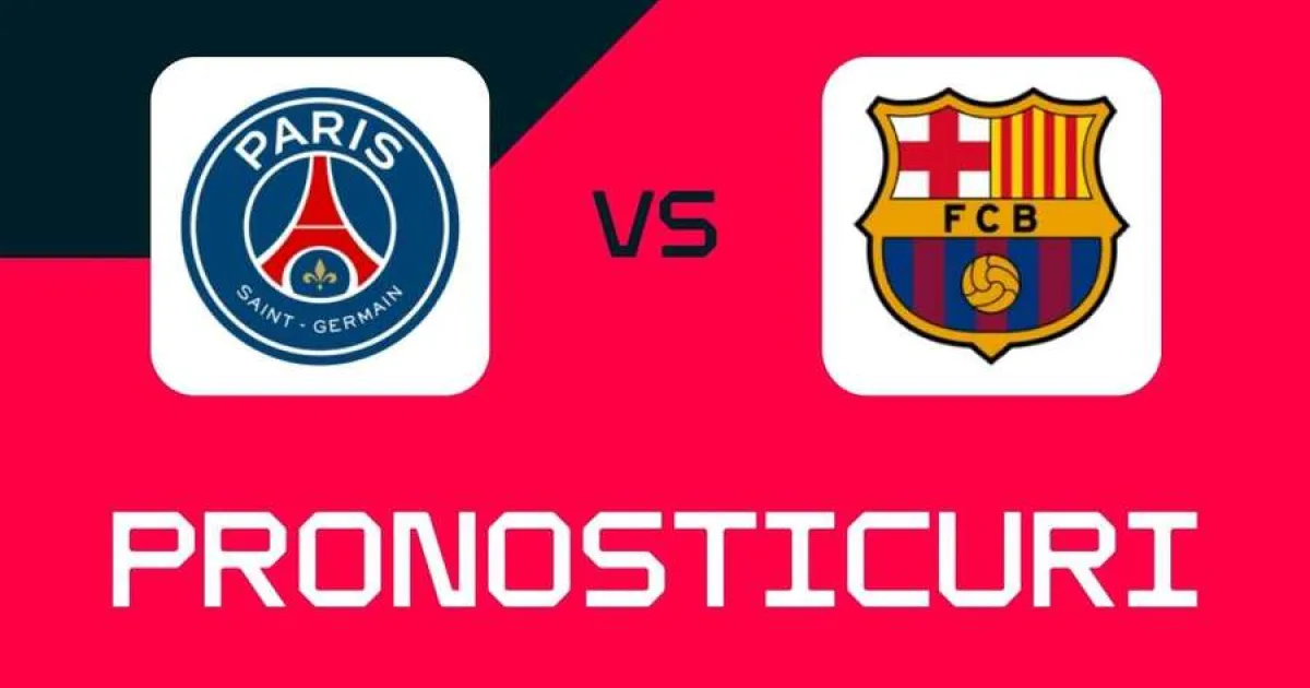 PSG - Barcelona: ponturi, pariuri recomandate și cote