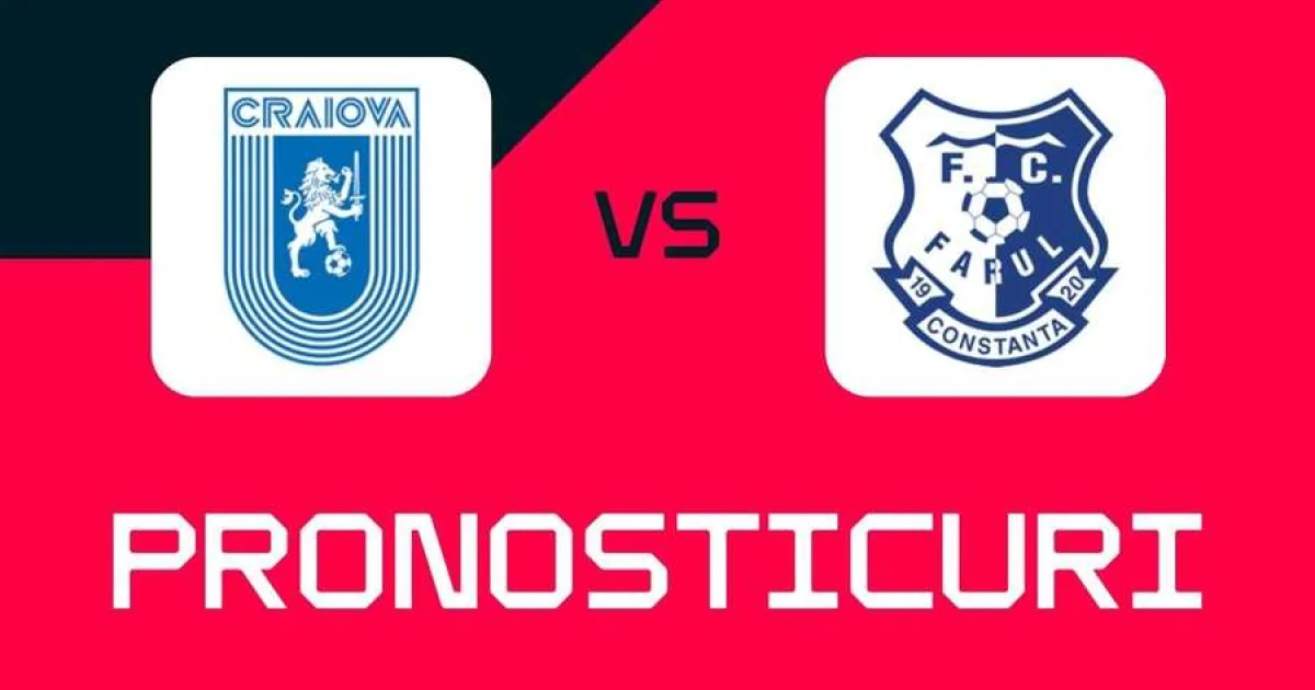 Universitatea Craiova - Farul: ponturi, pariuri și cote